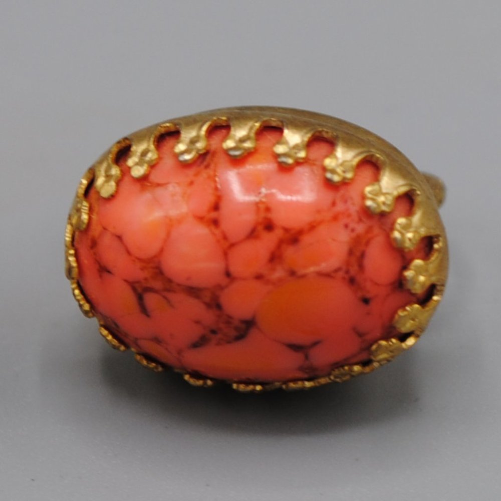 Vintage Retro PINK Gemstone CLIP Earrings - Picture 2 of 5